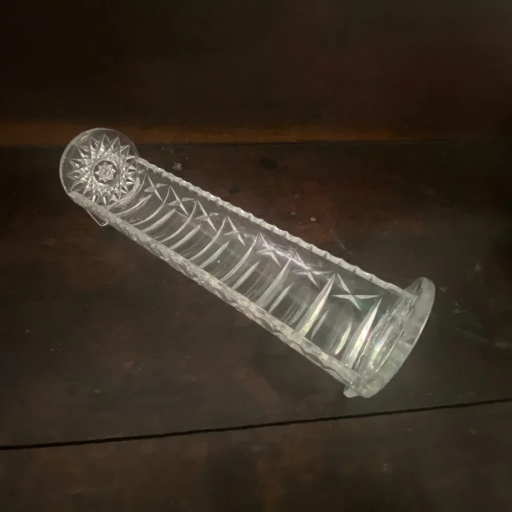 Acrylic caddy with crystal look for cotton balls, makeup remover pads etc.